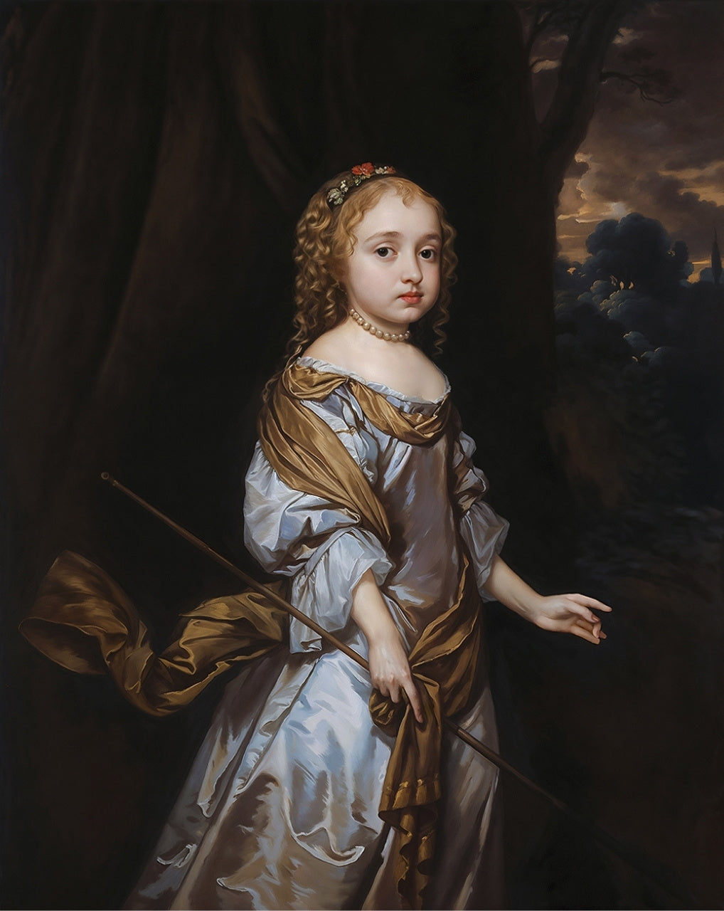 Your Photo to Portrait Of Lady Elizabeth Seymour (D.1697) When A Child